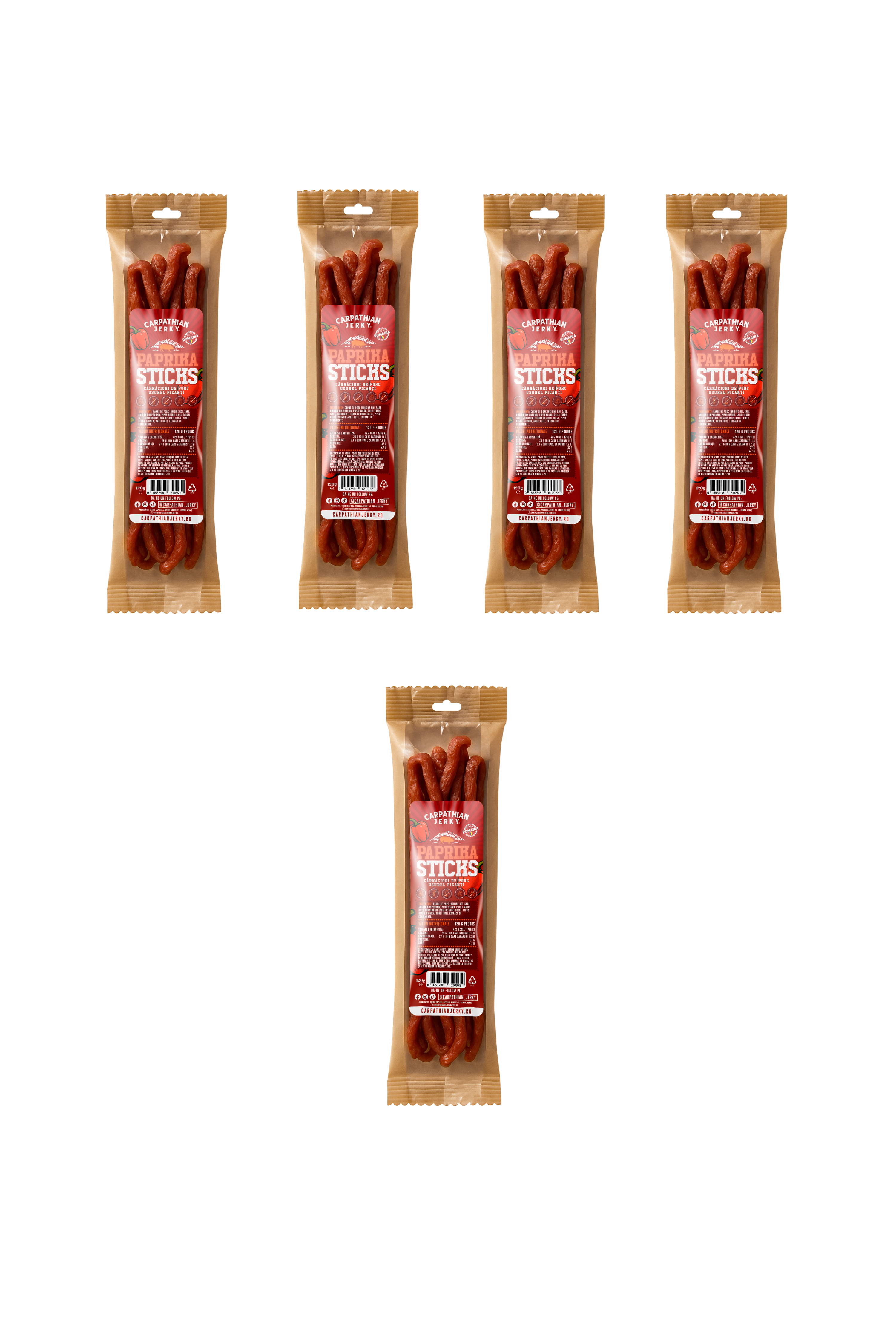 Carpathian Jerky Paprika Sticks