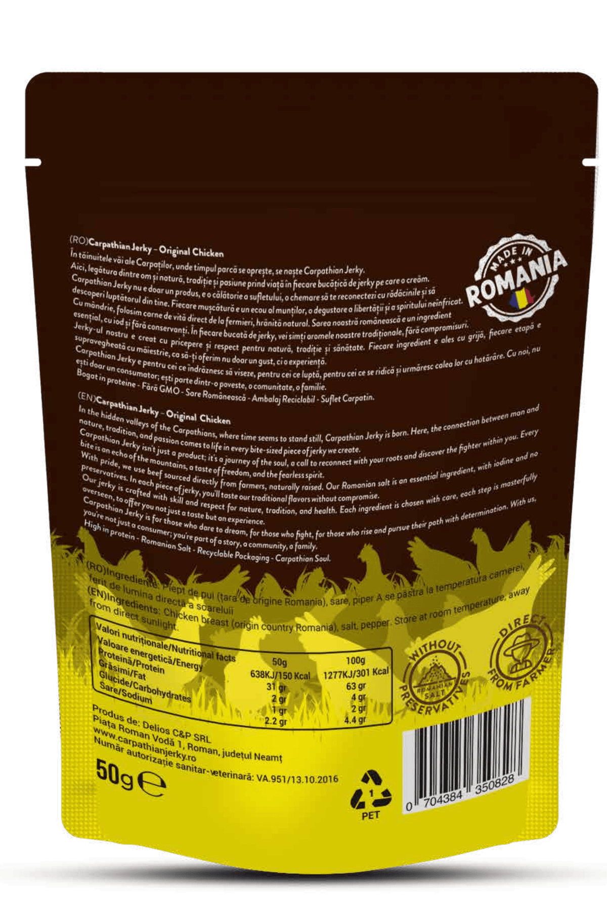 Carpathian Jerky Eredeti Csirke - Carpathian Jerky