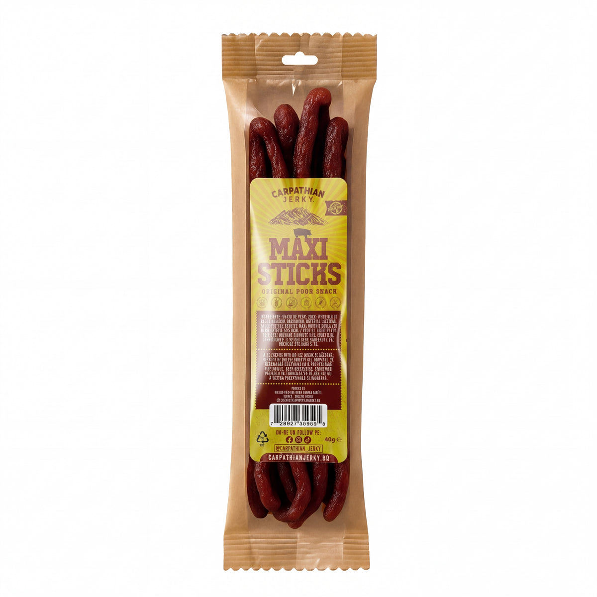 Carpathian Jerky Maxi Sticks 40g GRATIS